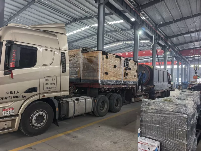 Jinqi Mining Machinery ferstjoert in batch fan trommelskieding en stypjende apparatuer nei Ruslân